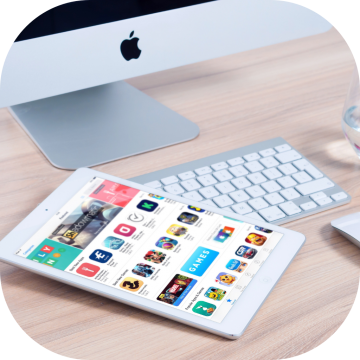 iPad showing the Apple AppStore